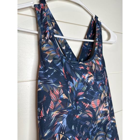 Kyodan Outdoor Athletic Dress Blue Floral, Built In Bra, Dress Size SMALL, NWT! - Picture 2 of 4